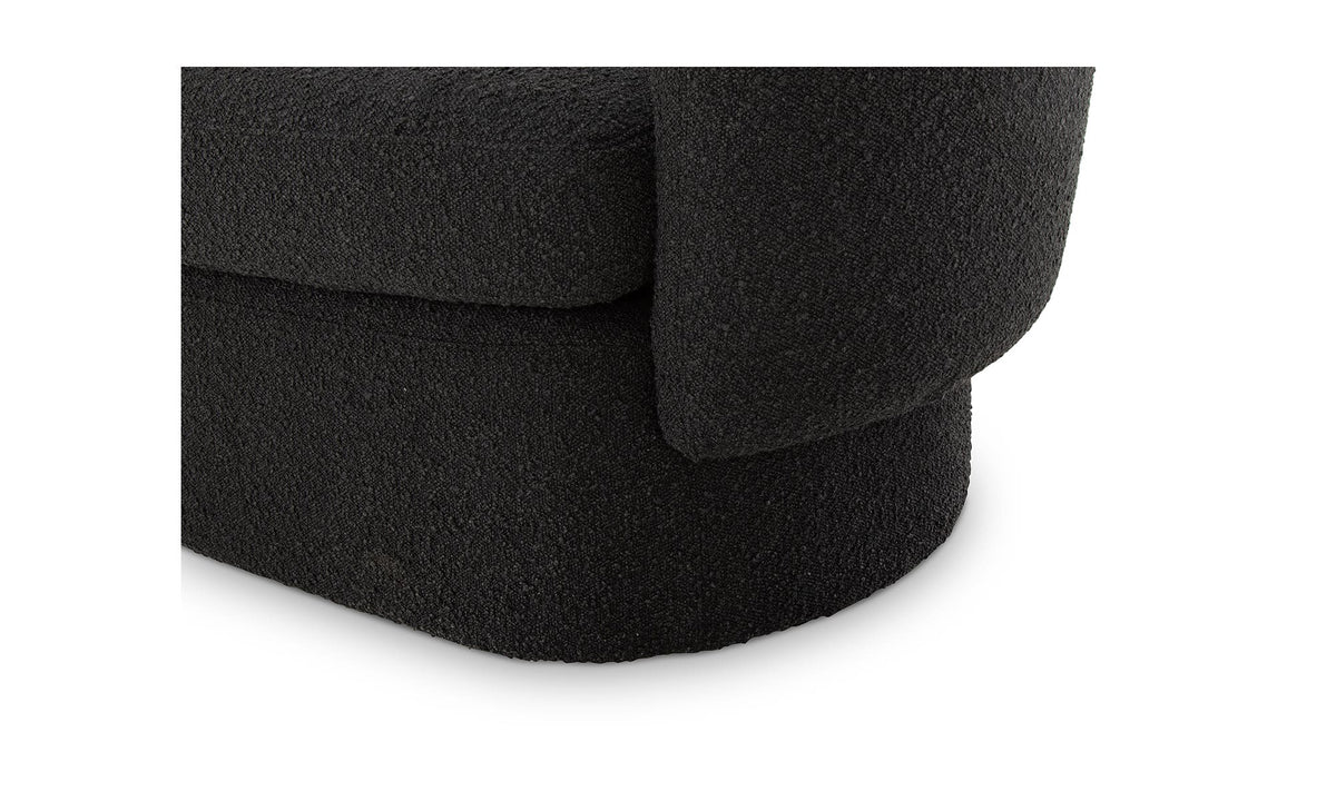 40" Maya Black Upholstered Accent Chair