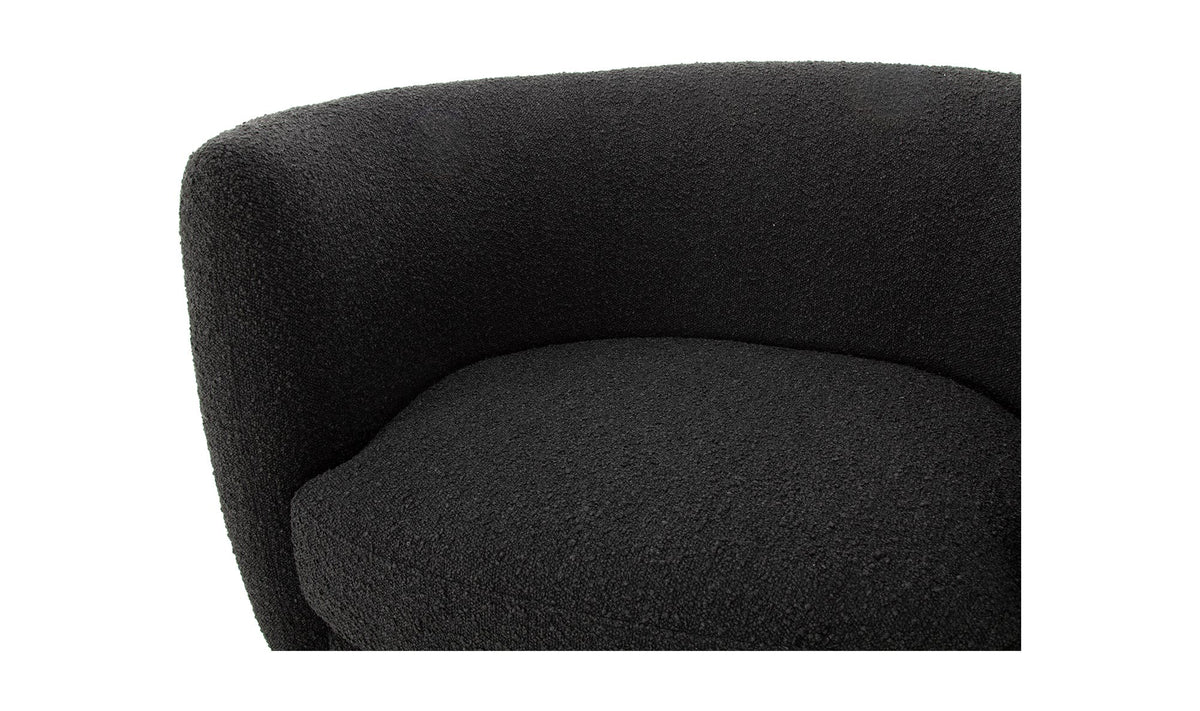 40" Maya Black Upholstered Accent Chair