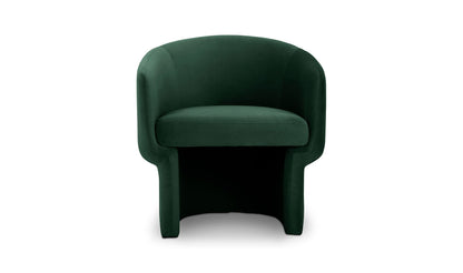 27.5" Dark Green Upholstered Accent Chair