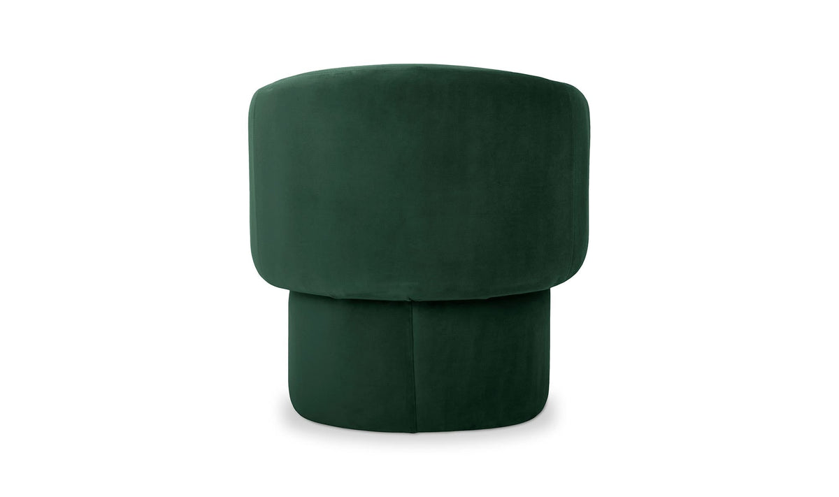 27.5" Dark Green Upholstered Accent Chair