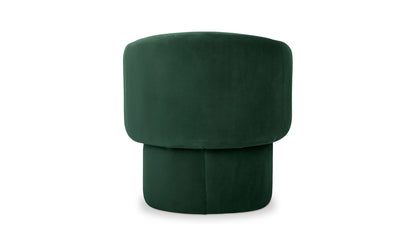 27.5" Dark Green Upholstered Accent Chair