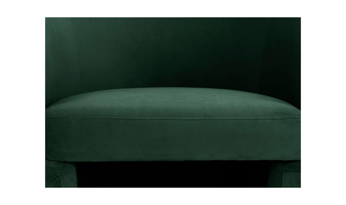 27.5" Dark Green Upholstered Accent Chair