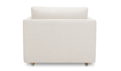 39.5" Oyster Upholstered Chaise