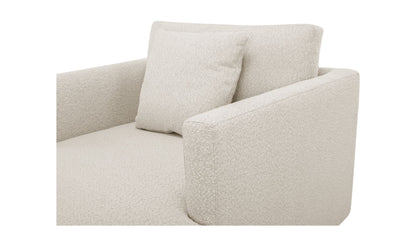 39.5" Oyster Upholstered Chaise
