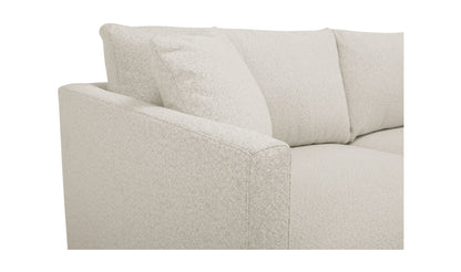 115.5" Oyster Upholstered Right Facing Sectional