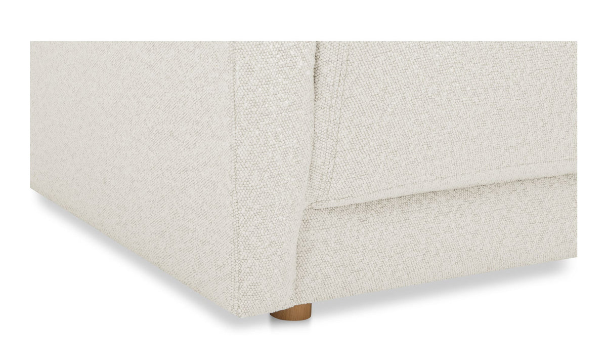 115.5" Oyster Upholstered Right Facing Sectional