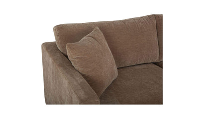 115.5" Camel Upholstered Right Facing Sectional