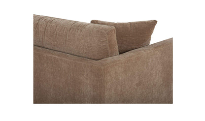 115.5" Camel Upholstered Right Facing Sectional