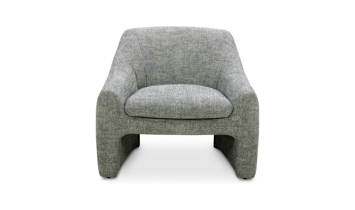 33.75" Slated Moss Upholstered Accent Chair