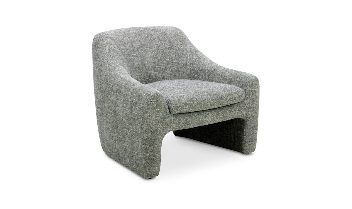 33.75" Slated Moss Upholstered Accent Chair