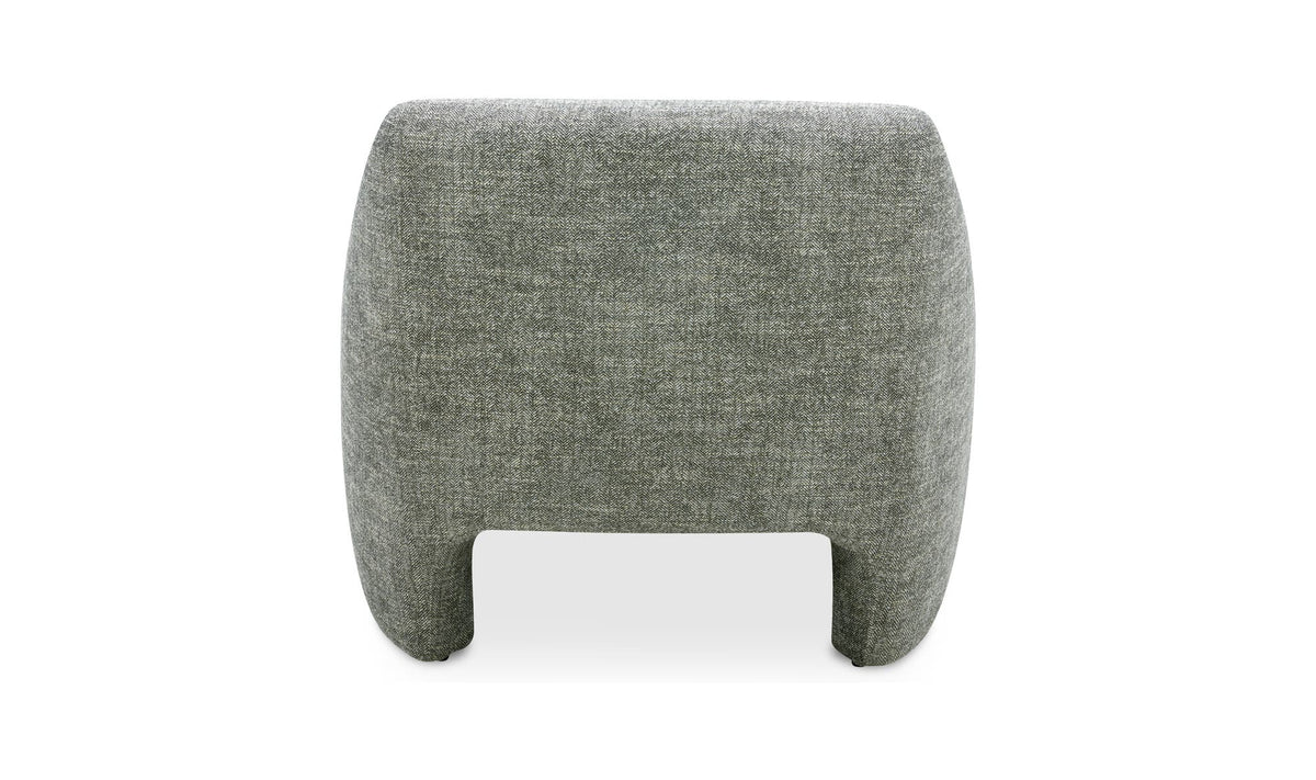 33.75" Slated Moss Upholstered Accent Chair
