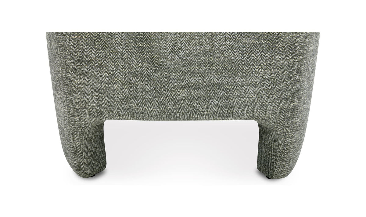 33.75" Slated Moss Upholstered Accent Chair