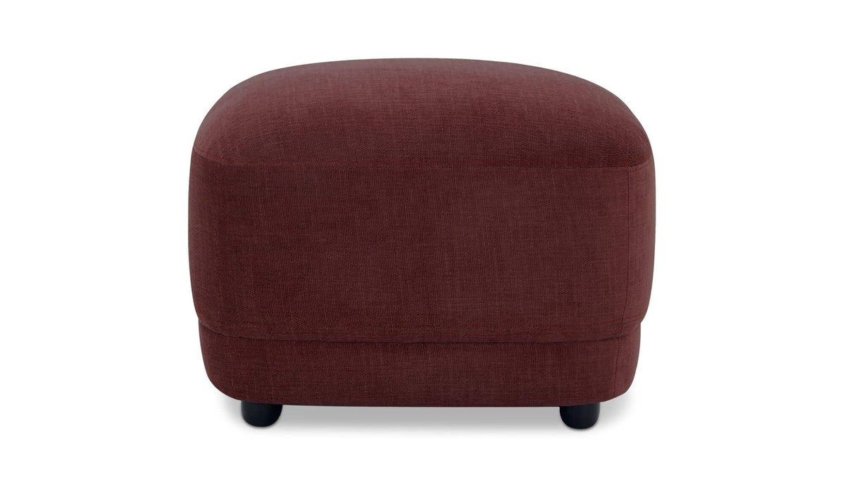 25.2" Berry Upholstered Ottoman