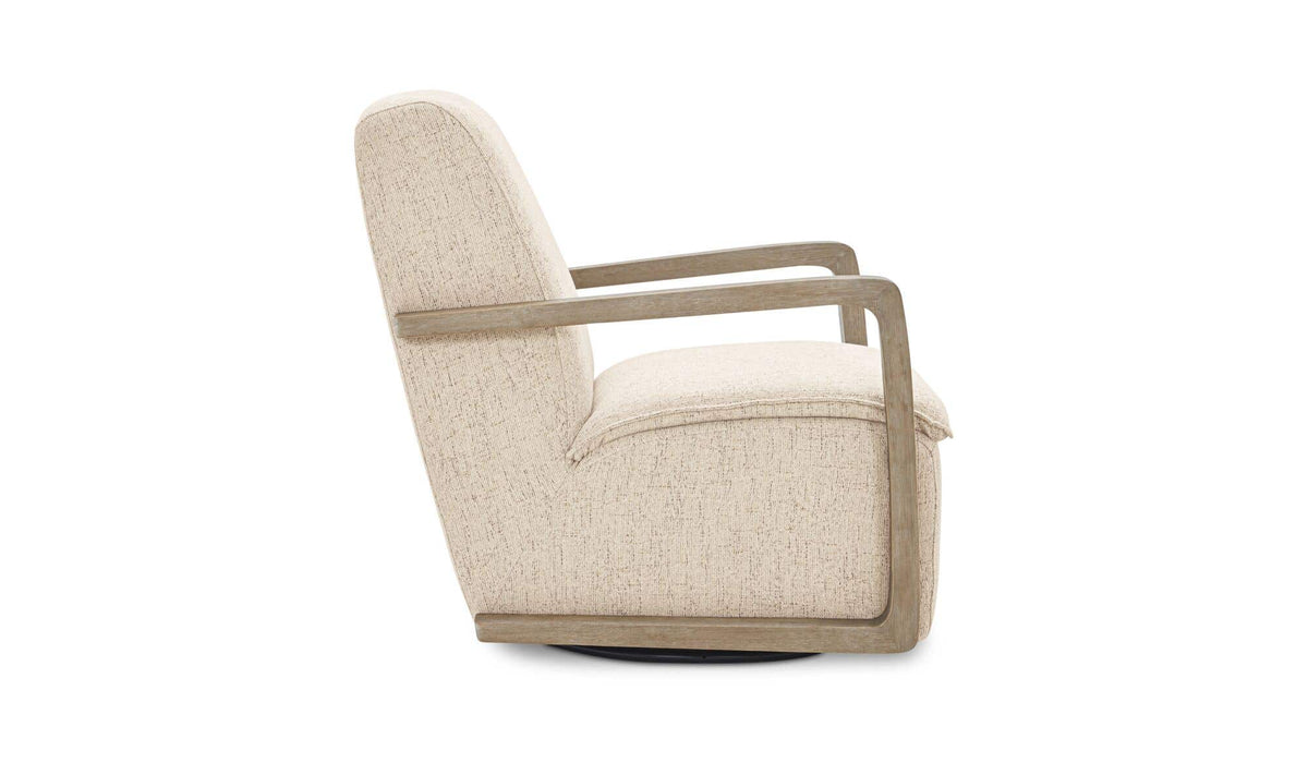 30.31" Pebble Upholstered Swivel Accent Chair