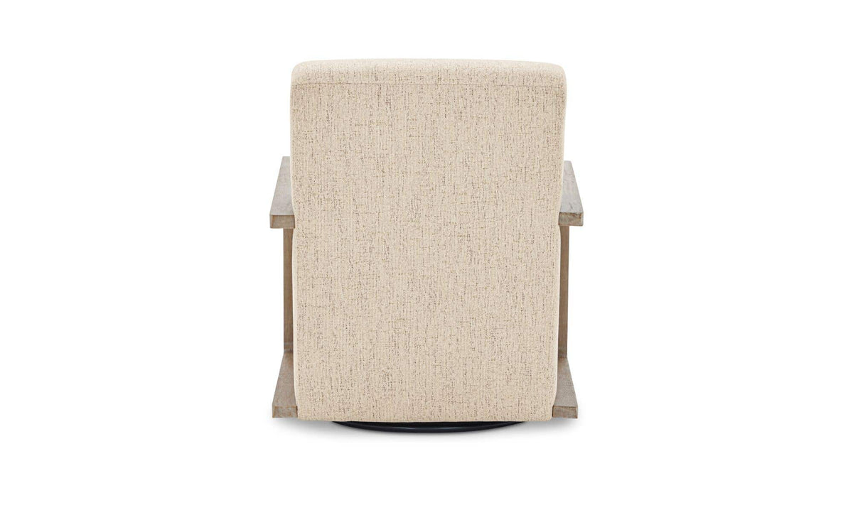 30.31" Pebble Upholstered Swivel Accent Chair