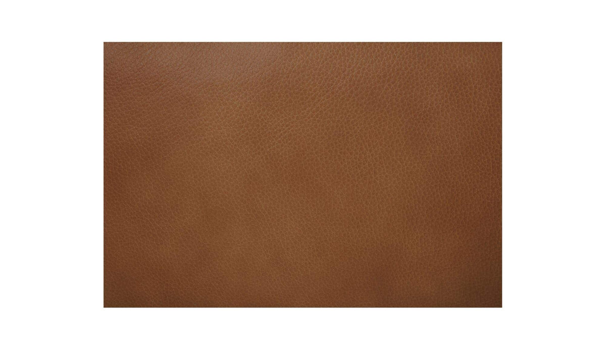 35.43" Tan Leather Accent Chair