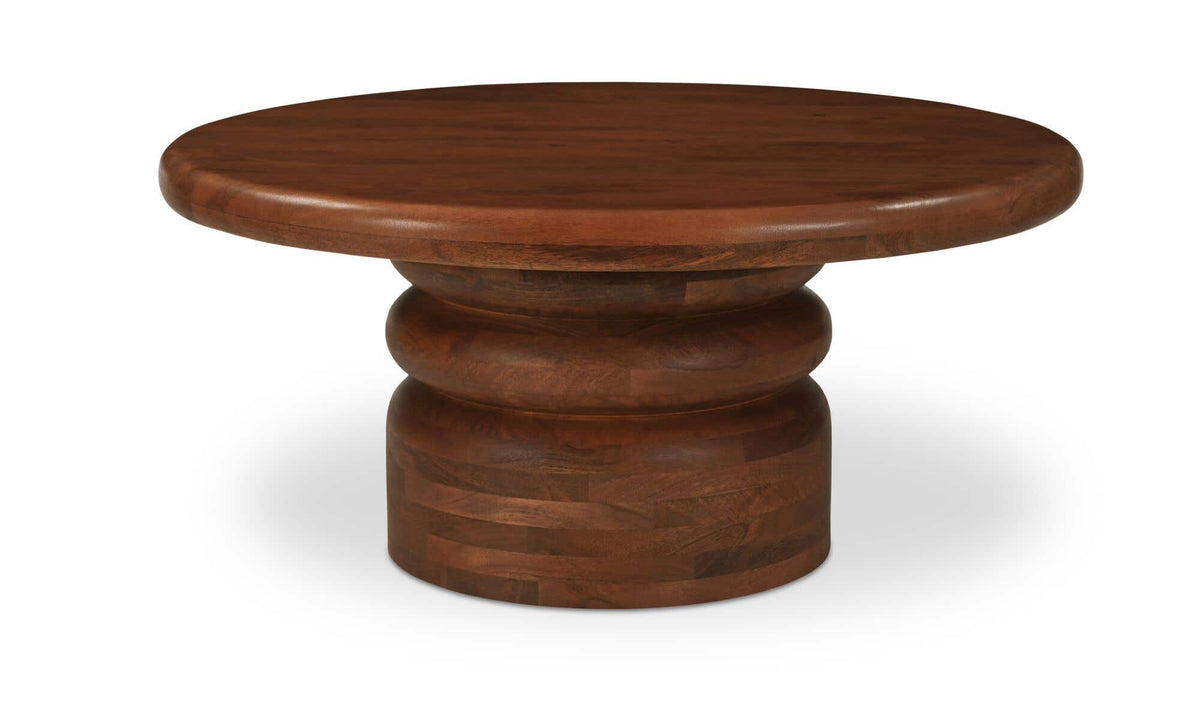 35" Natural Mango Wood Coffee Table