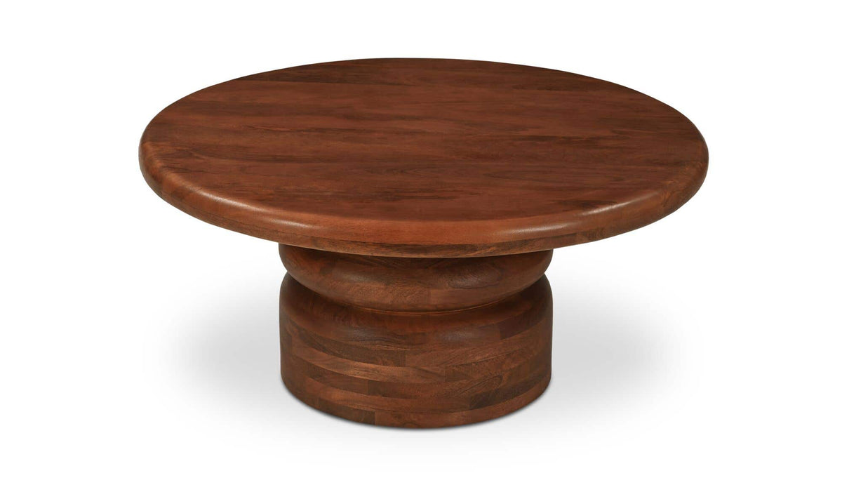35" Natural Mango Wood Coffee Table