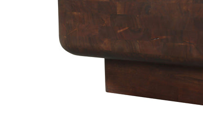 60" Dark Brown Acacia Coffee Table