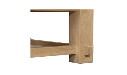 65" Natural Solid Oak Coffee Table
