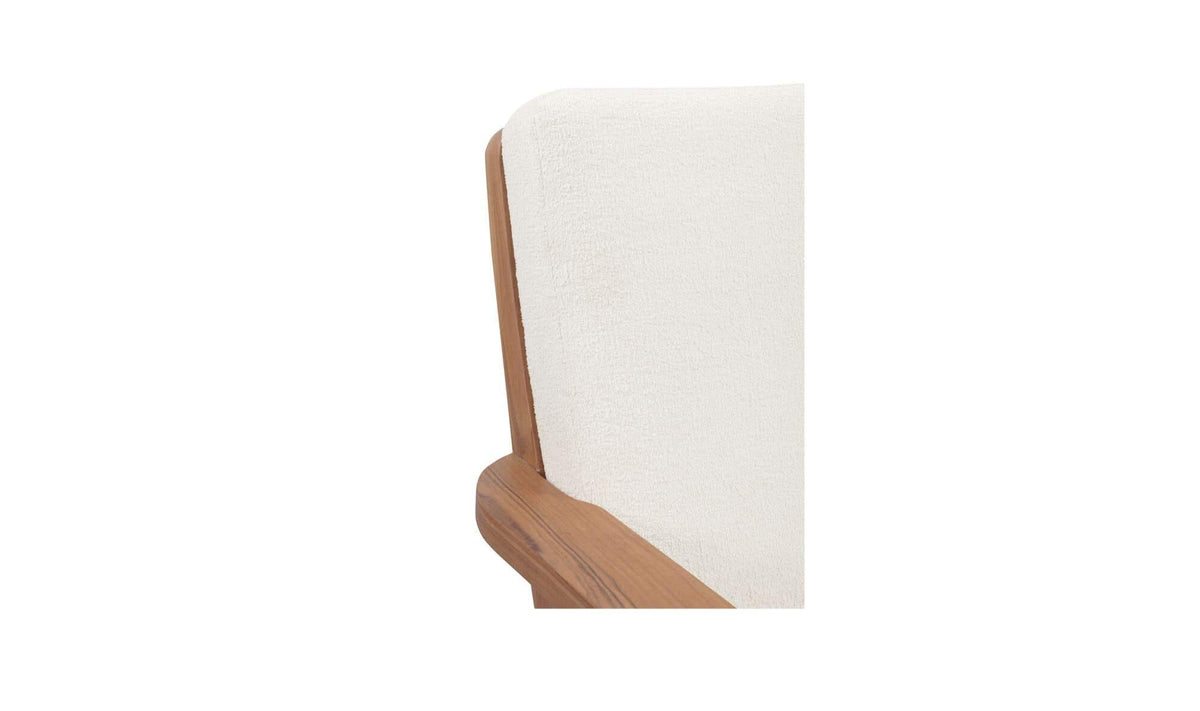 30" Off White Upholstered Accent Chair