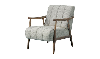 26" Pebbled Beige Upholstered Accent Chair
