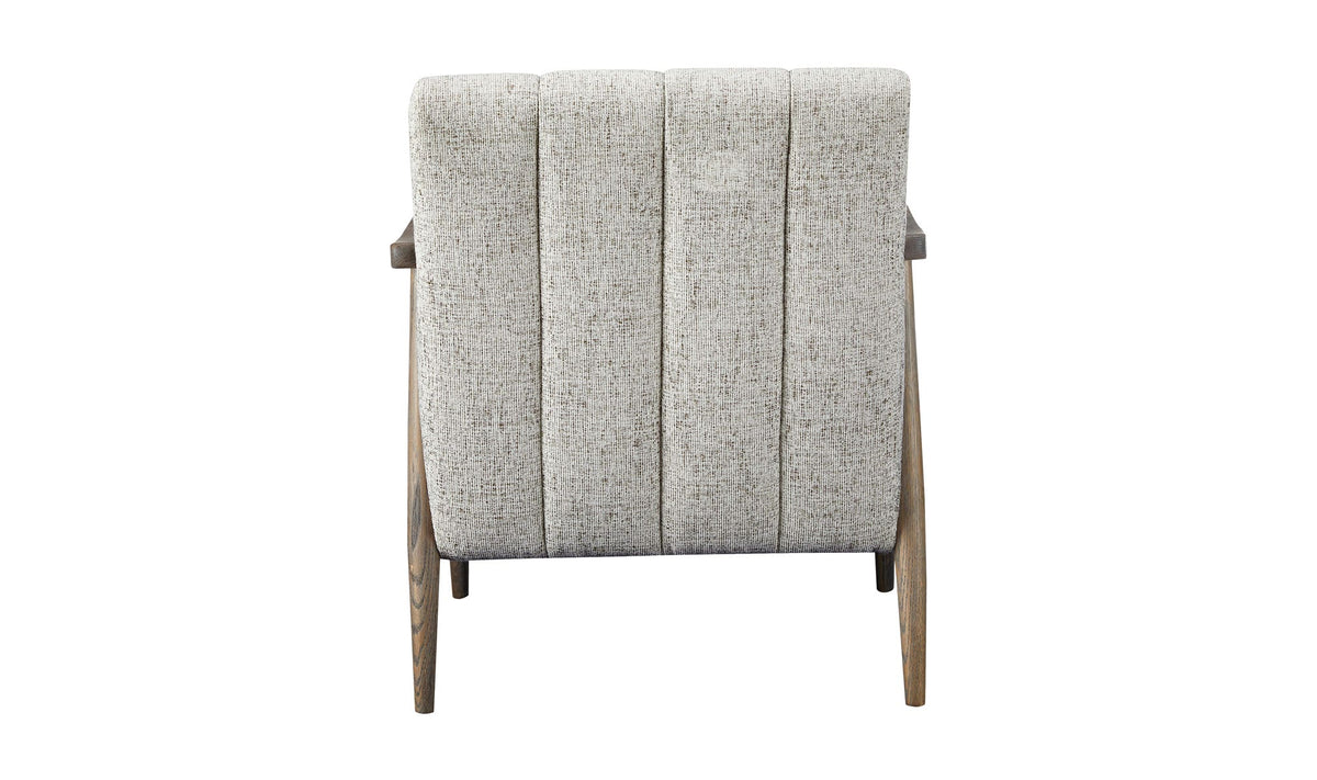 26" Pebbled Beige Upholstered Accent Chair