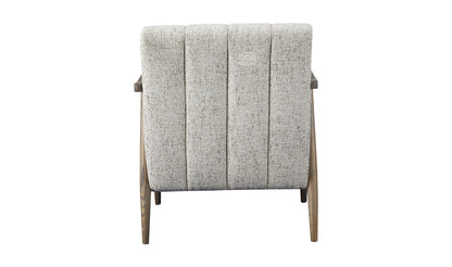 26" Pebbled Beige Upholstered Accent Chair