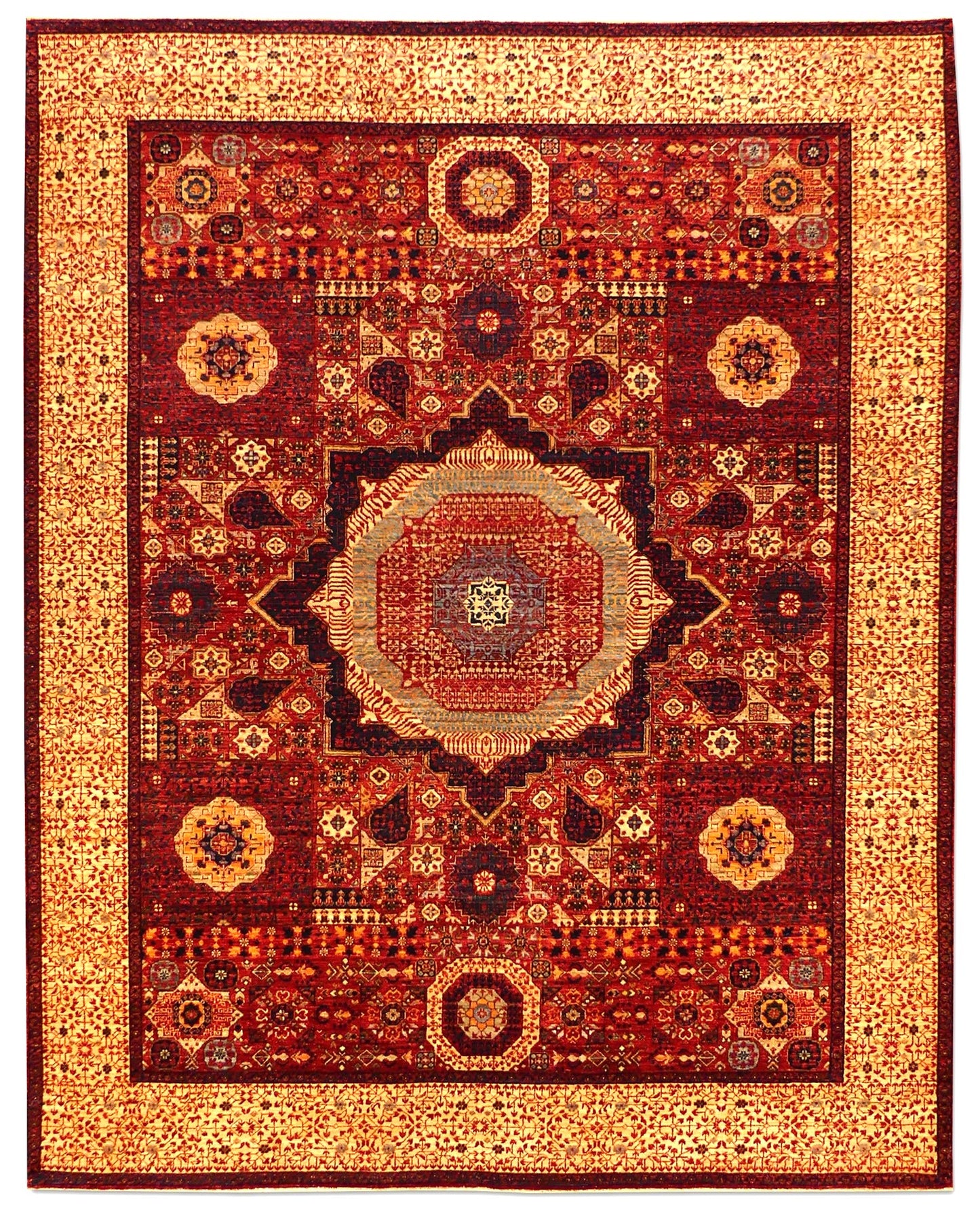 Geometric Wool Rug Mamluk MP5019 - 8 x 10