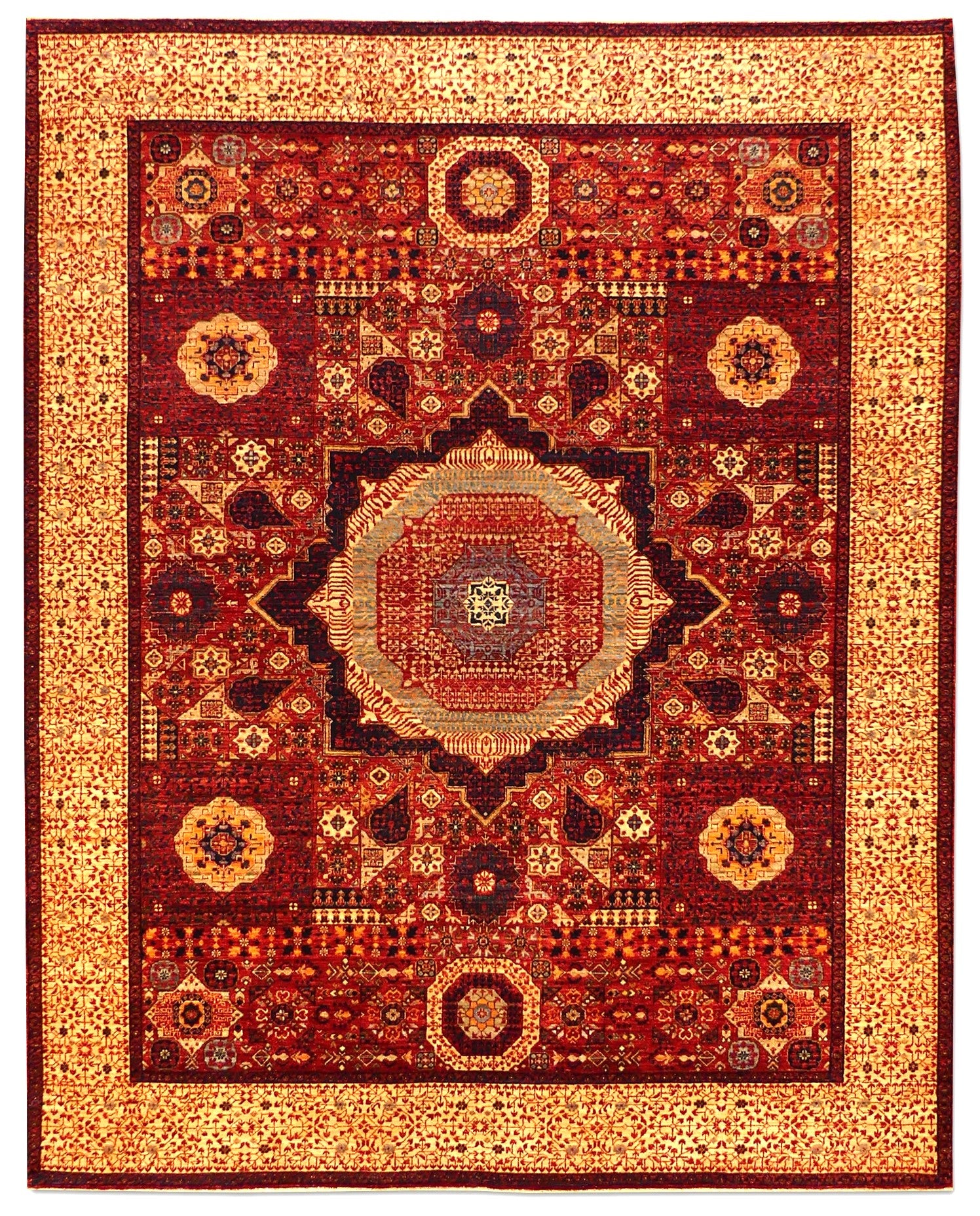 Geometric Wool Rug Mamluk MP5019 - 7'11"x9'11"