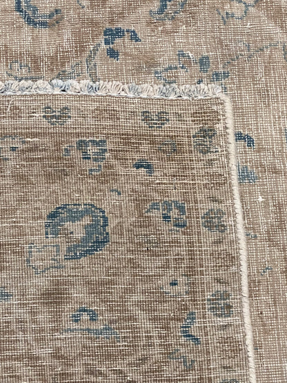 Elegant Antique Distressed Keshan Wool Rug MP5287 - 7.5 x 10.3