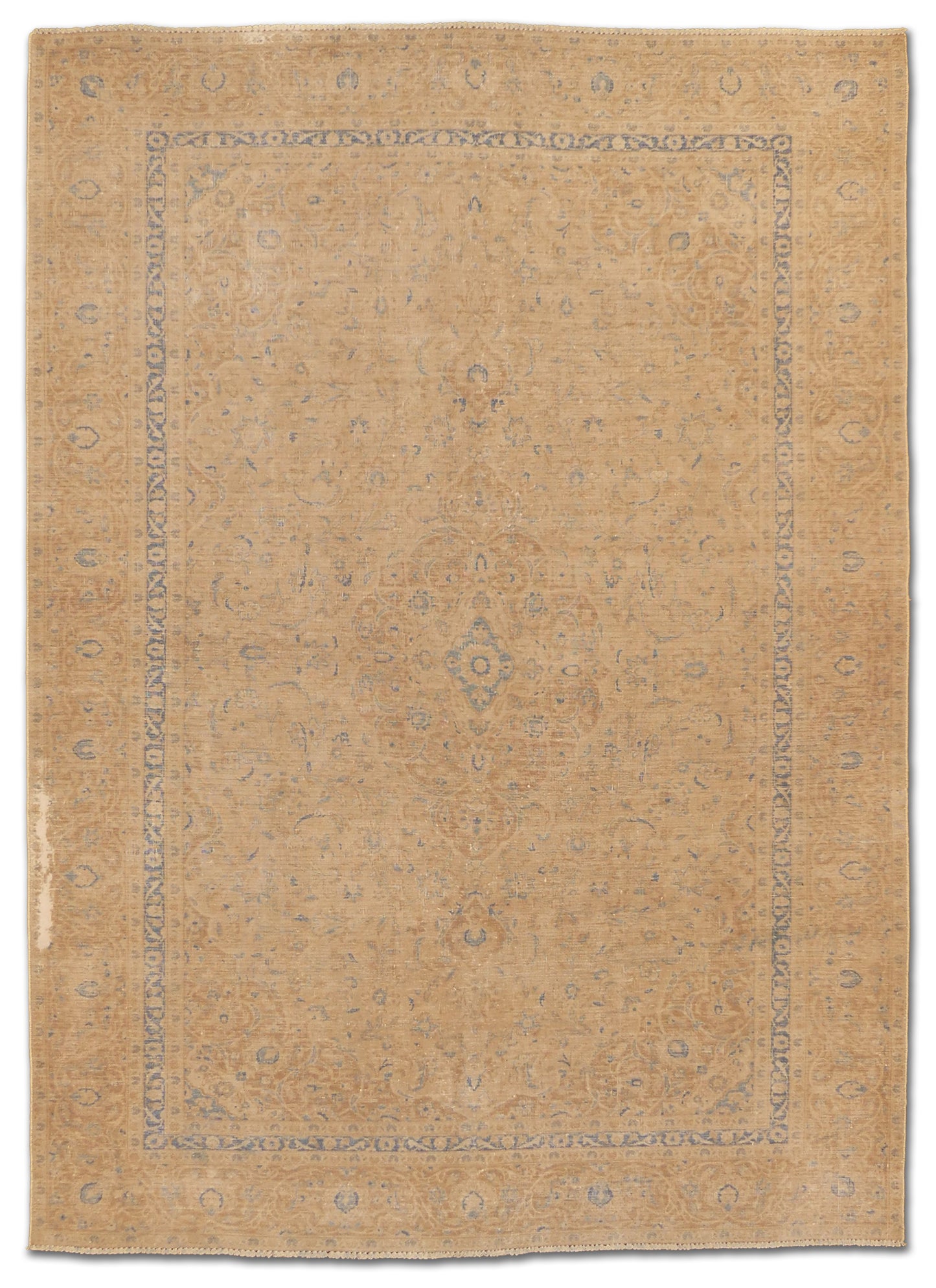 Elegant Antique Distressed Keshan Wool Rug Antique Distressed Keshan MP5287 - 8 x 10