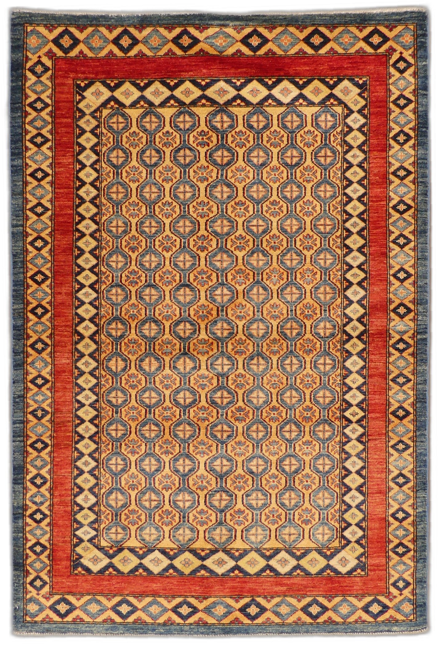 Traditional Sal Geometric Wool Rug MP5552 - 4 x 6