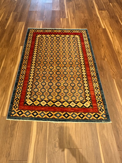 Traditional Sal Geometric Wool Rug MP5552 - 3.11 x 5.10