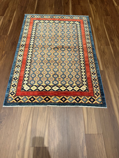 Traditional Sal Geometric Wool Rug MP5552 - 3.11 x 5.10