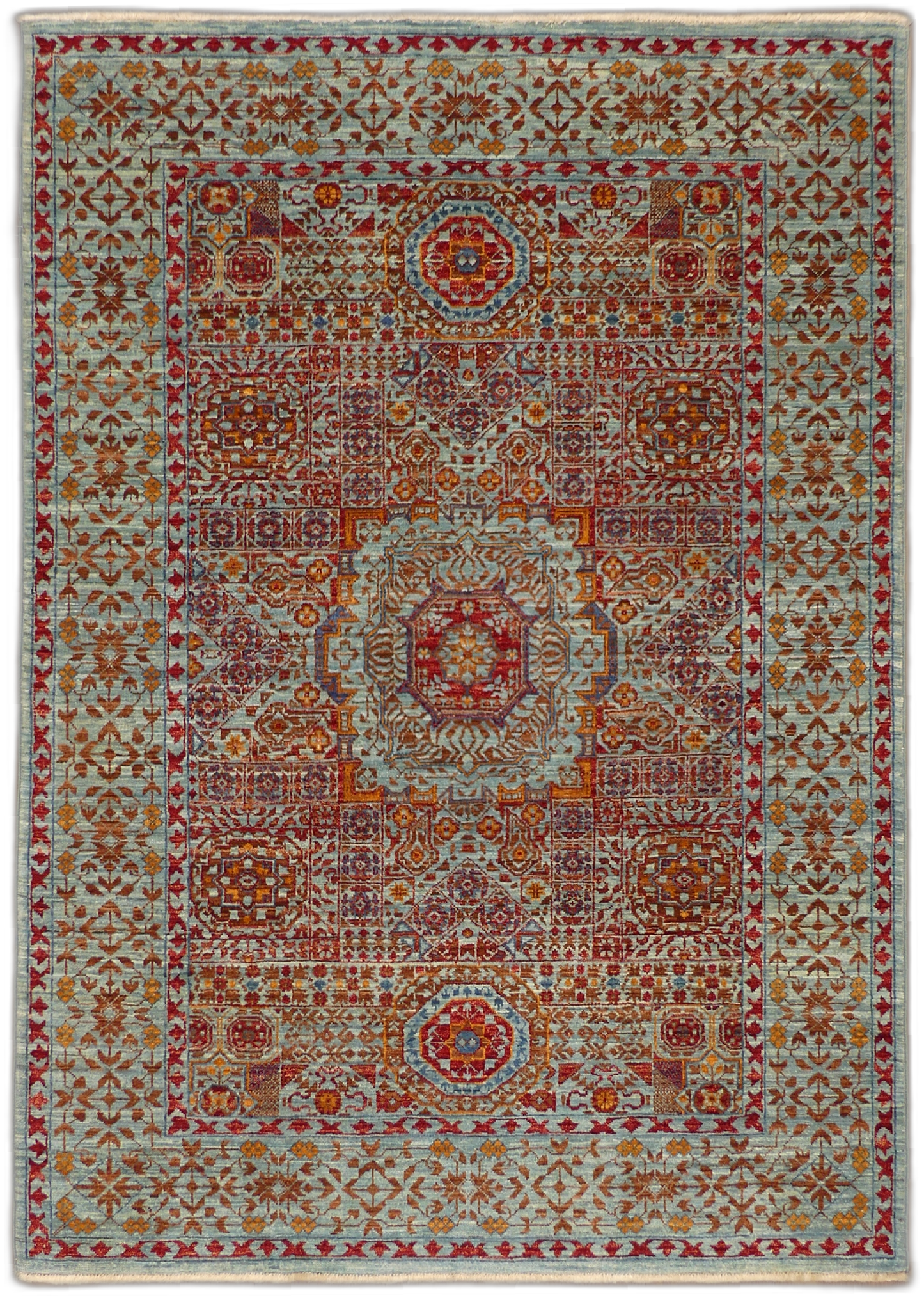 MP5572 [Sultanate Mamluk] Sultanate Mamluk Traditional Wool Rug - 4 x 6