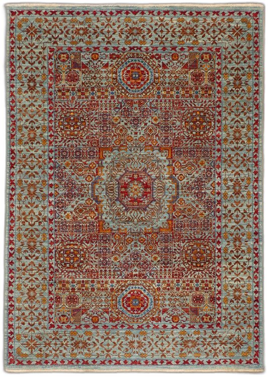 MP5572 [Sultanate Mamluk] Sultanate Mamluk Traditional Wool Rug - 4 x 6