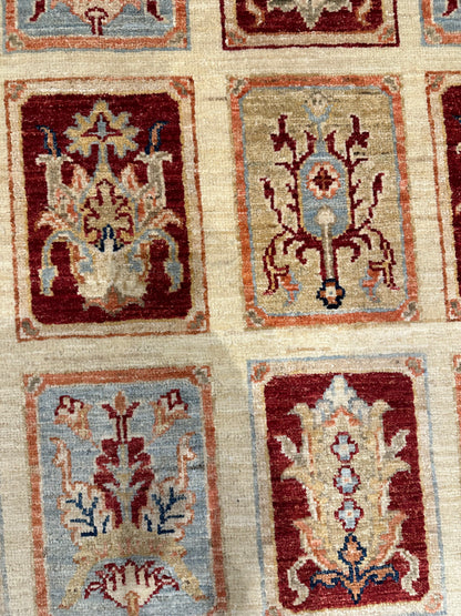 Traditional Bakhtiari Garden Wool Rug MP5579 - 4.3 x 6.1
