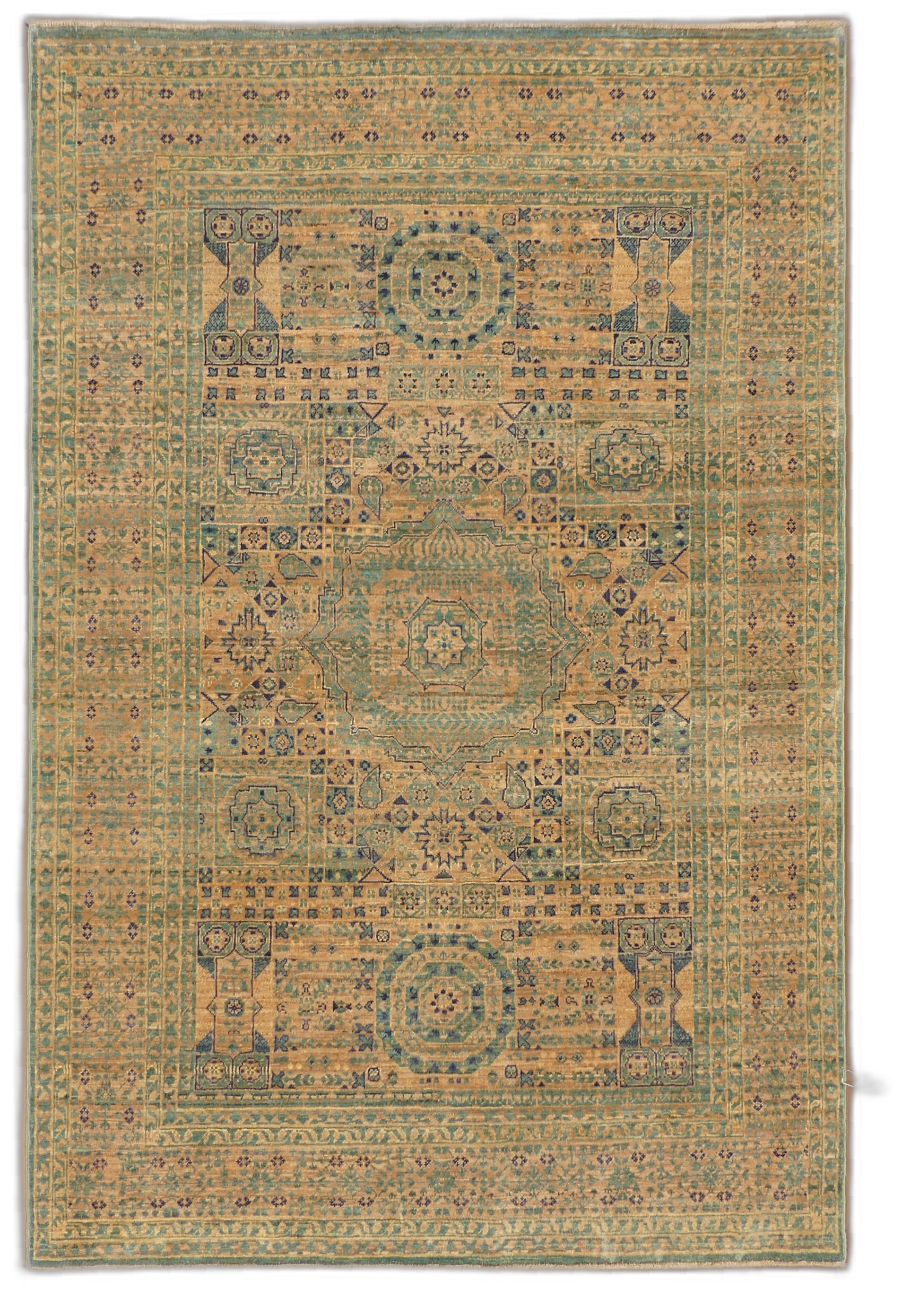 Sultanate Mamluk Wool Area Rug MP5580 - 4'1" x 6'3"