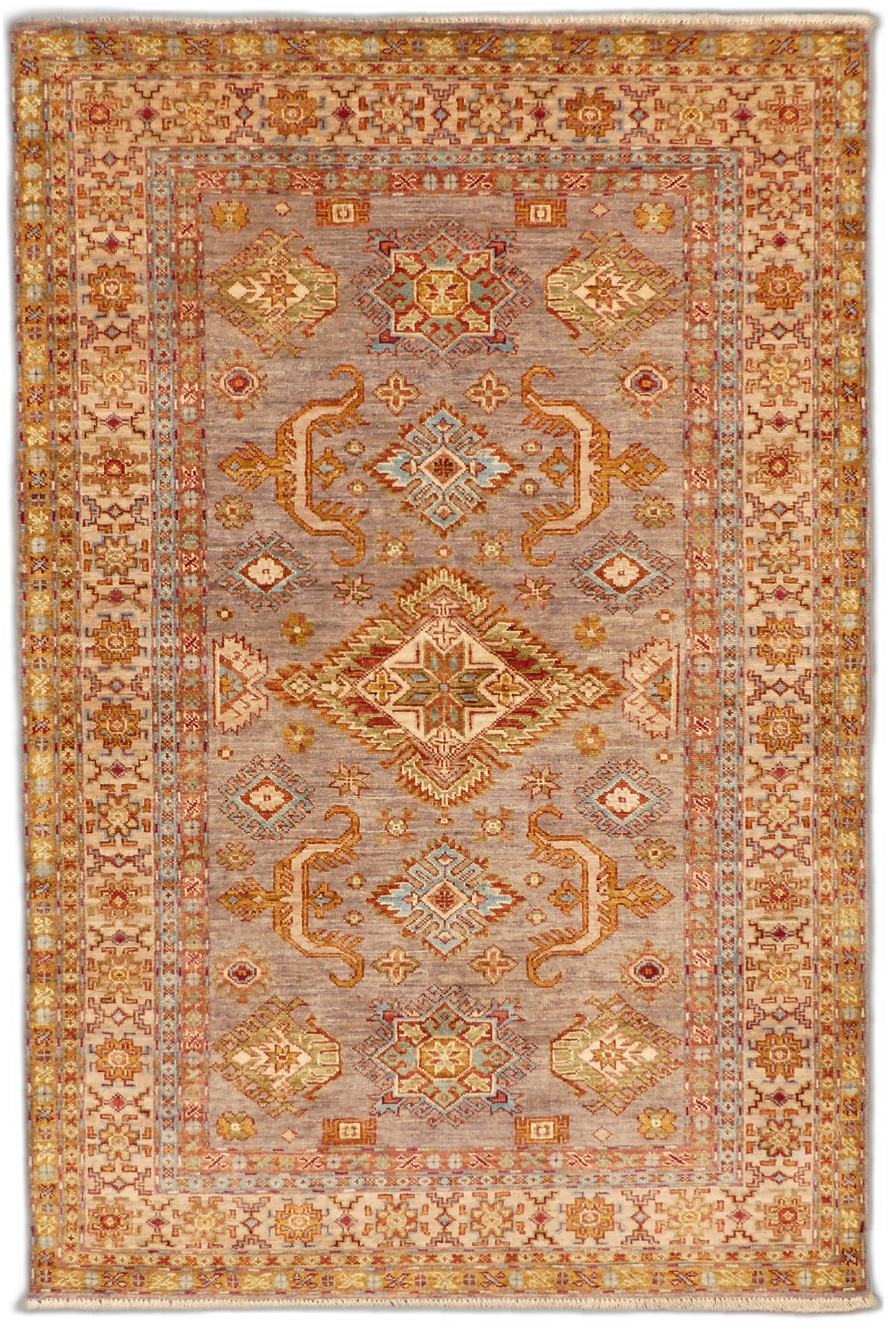 Traditional Kazak Wool Rug MP5581 - 4 x 6