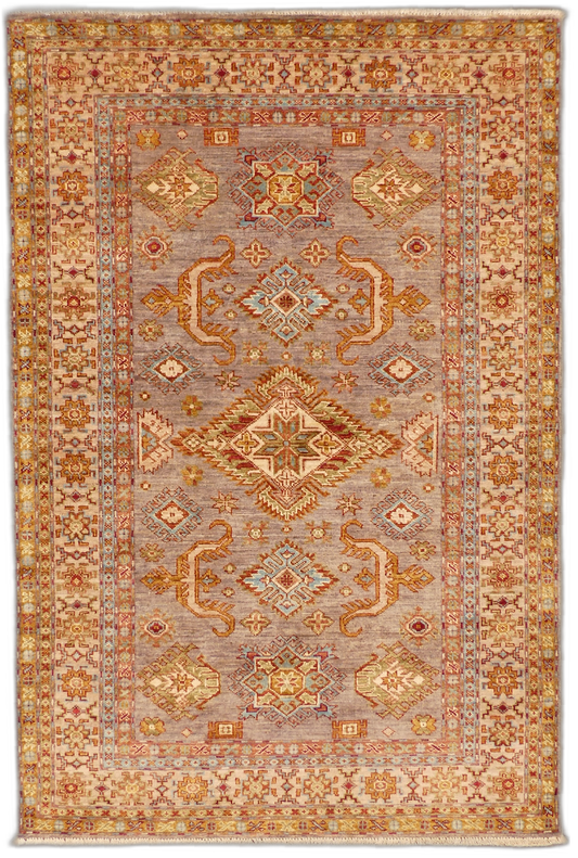 Traditional Kazak Wool Rug MP5581 - 4 x 6