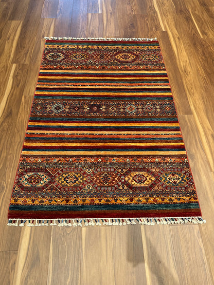 Sal Striated Traditional Wool Rug MP5584 - 4.1 x 6