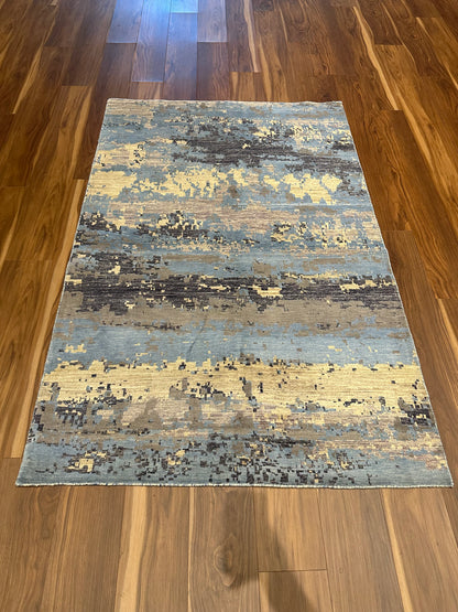 Elegance Abstract Wool & Silk Rug MP5593 - 4.2 x 6.4