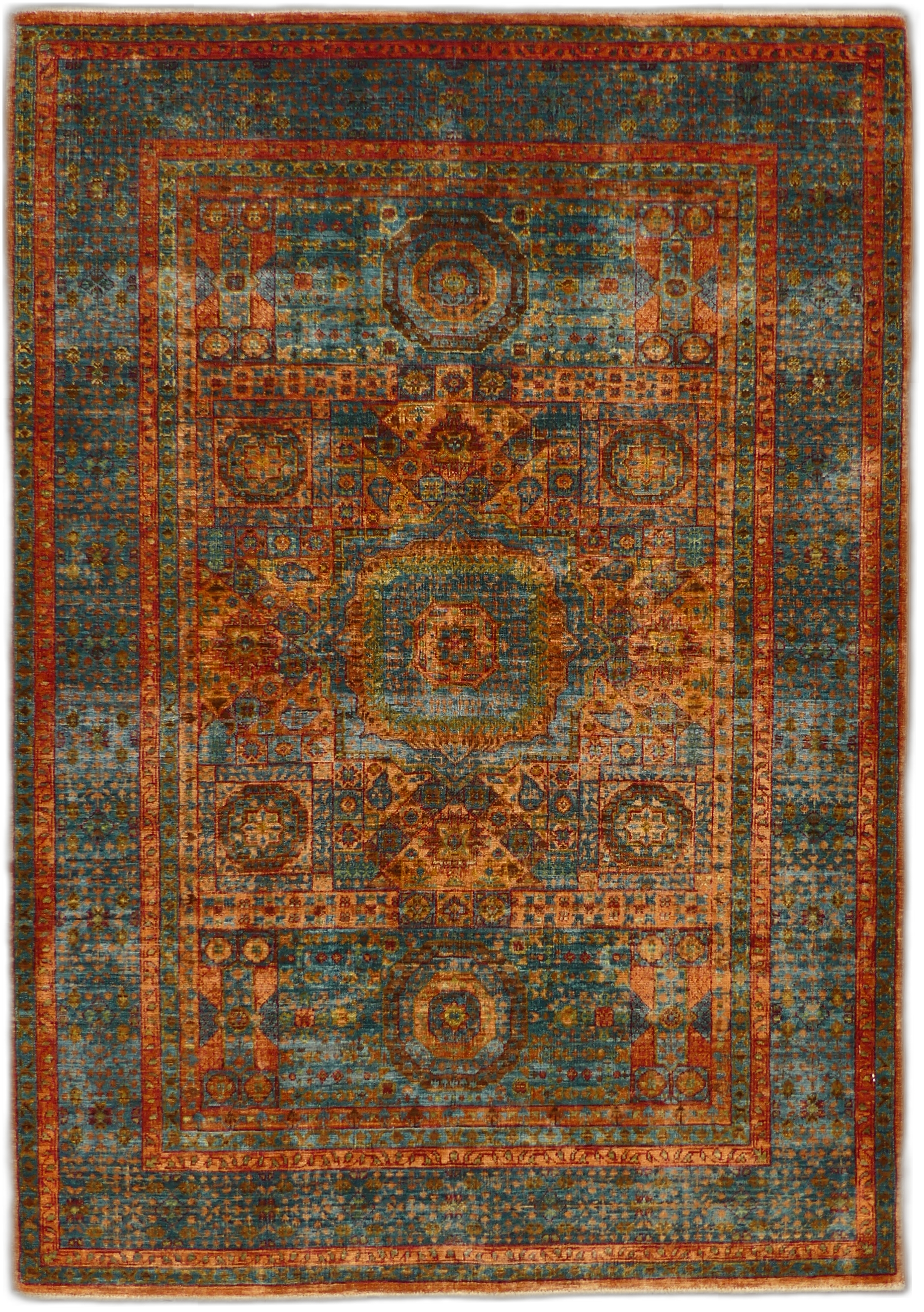 Sultanate Mamluk Heritage Wool Rug MP5653 - 4'2" x 5'10"