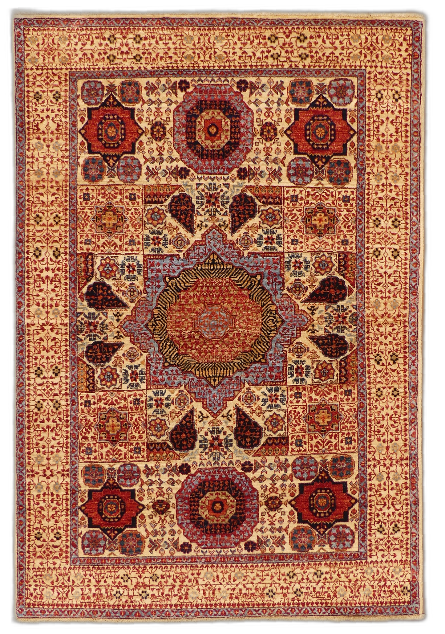 MP5655 [Mamluk] Royal Mamluk Medallion Wool Rug - 4 x 6