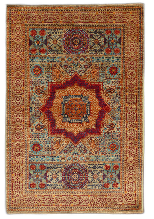 Royal Mamluk Medallion Wool Rug MP5658 - 4 x 6