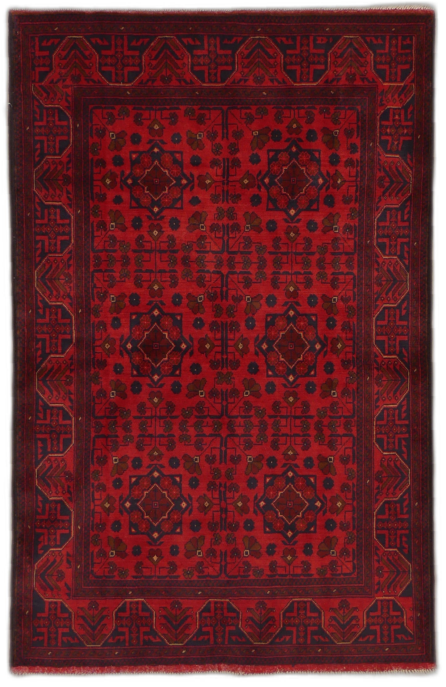 Traditional Bukhara Wool Rug MP5660 - 4 x 6