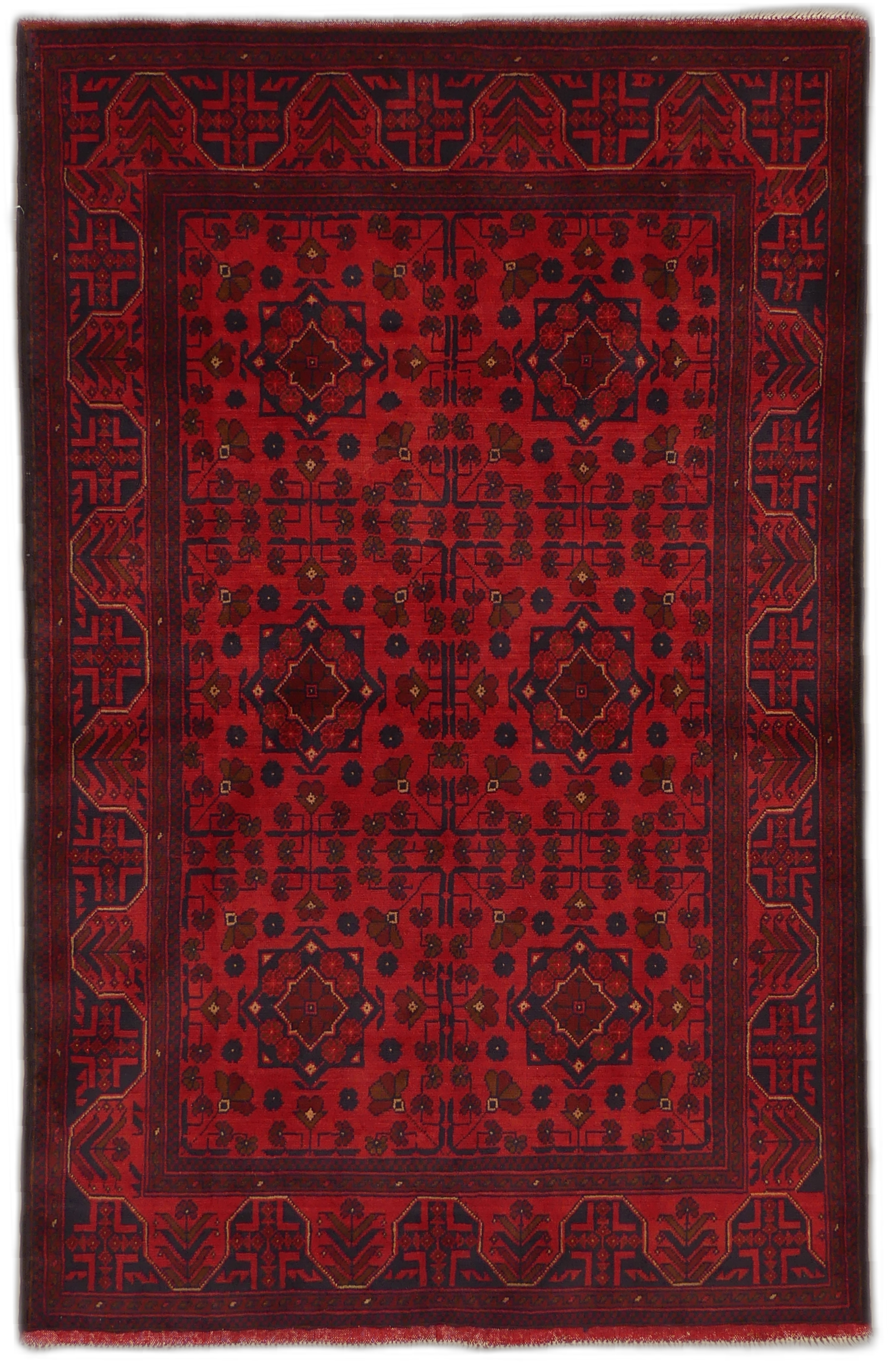 Traditional Bukhara Wool Rug MP5660 - 3'11" x 6'3"