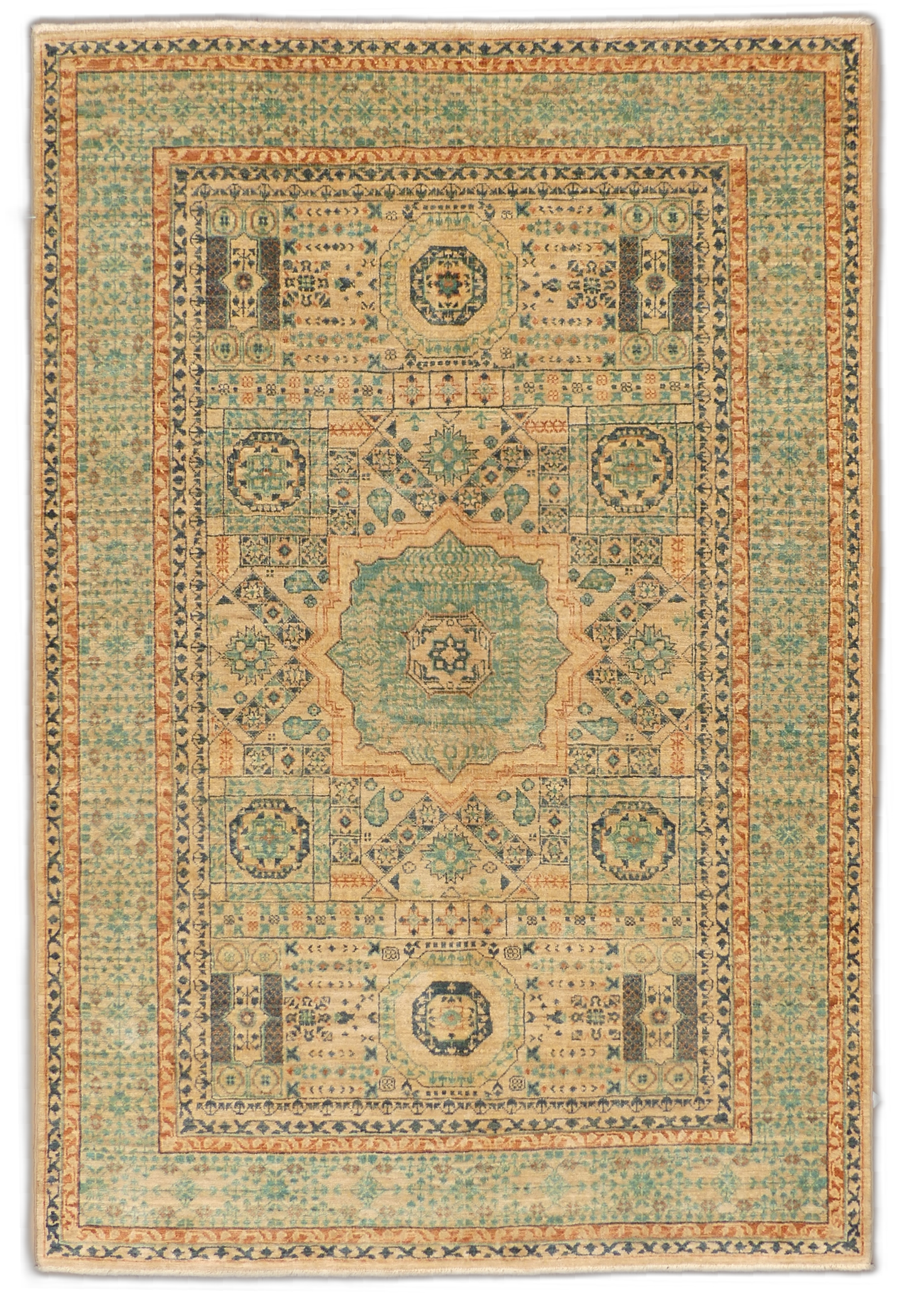 Historic Sultanate Mamluk Wool Rug MP5663 - 4 x 6