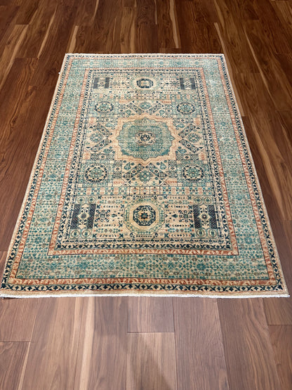Historic Sultanate Mamluk Wool Rug MP5663 - 4 x 5.11
